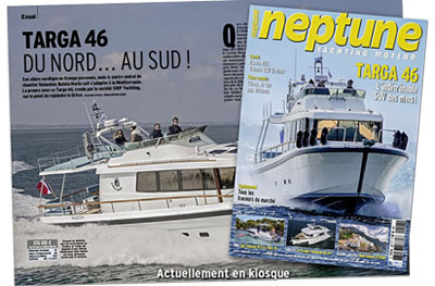 Le Targa 46 est en couverture de Neptune Yachting Moteur (juin 2021)